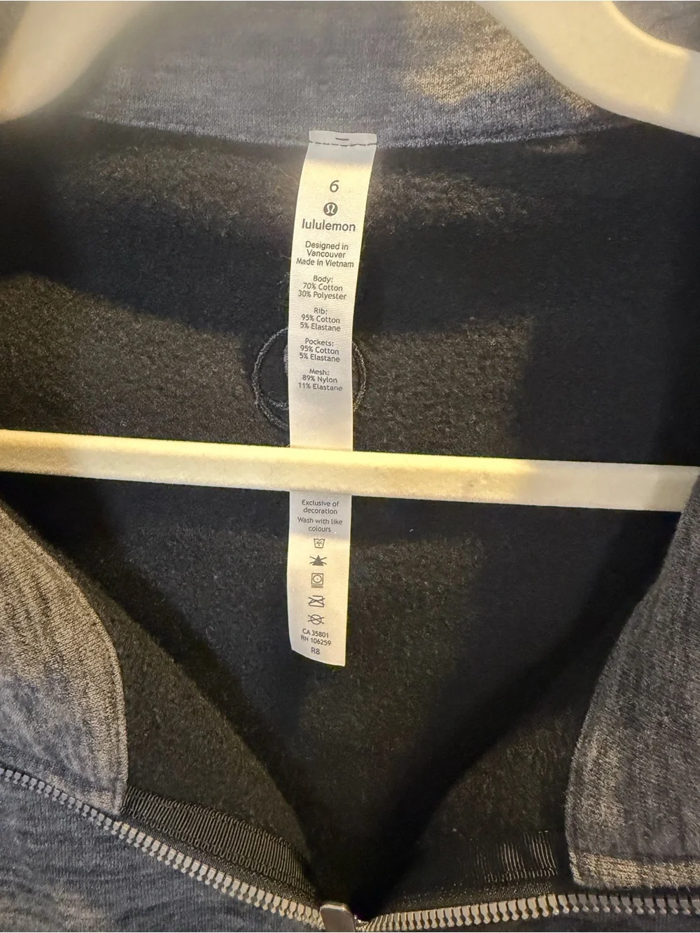 lululemon athletica sleek zip